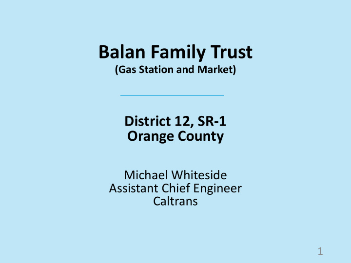 balan family trust