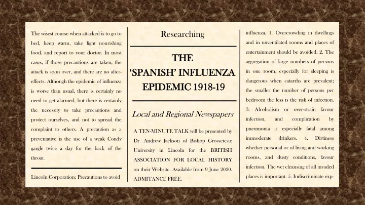 spanish influenza