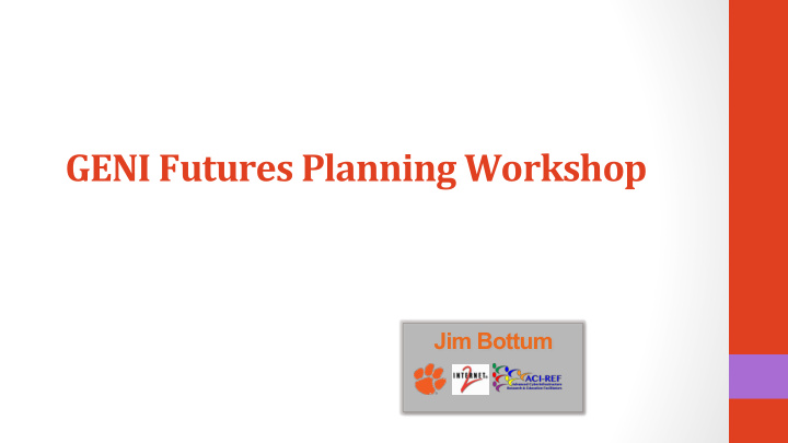 geni futures planning workshop