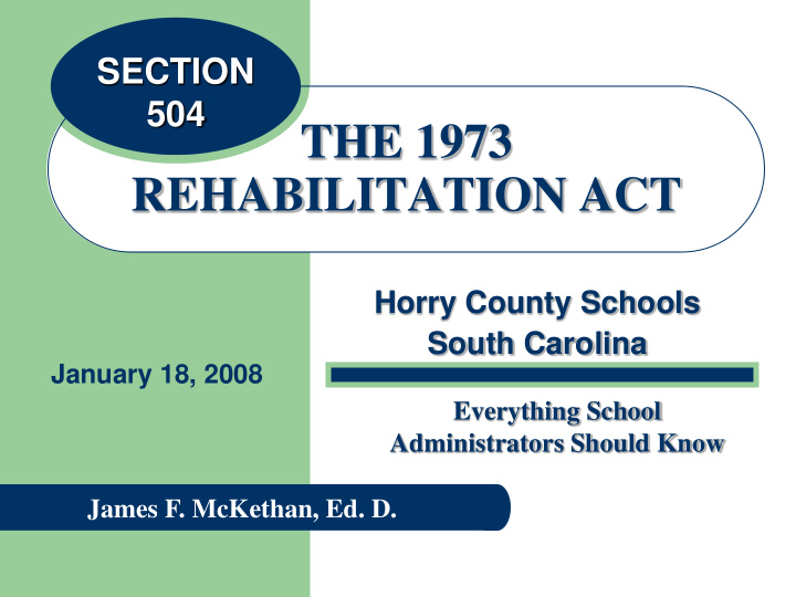 rehabilitation act