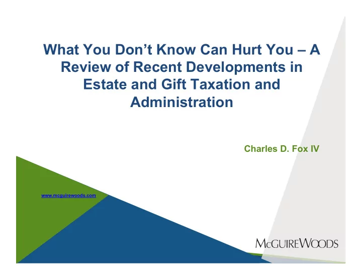 what you don t know can hurt you a review of recent