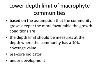 communities  based on the assumption that the community  grows deeper the more favourable the