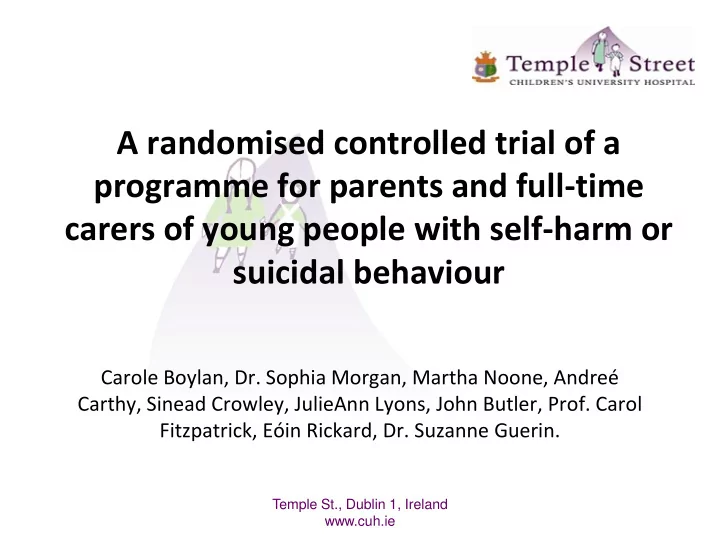 programme for parents and full time