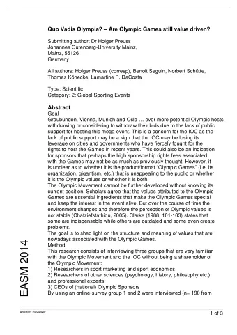 EASM 2014  Method  This research consists of interviewing three groups that are very familiar