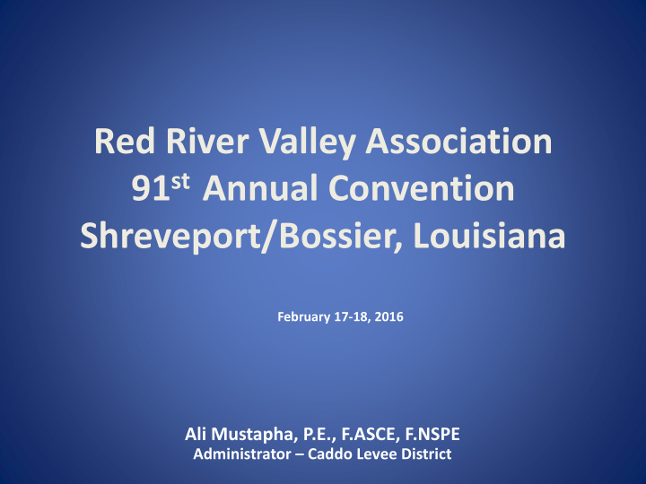 91 st annual convention