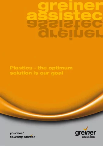 greiner  greiner  assistec  assistec  assistec  greiner  Plastics  the optimum  solution is our