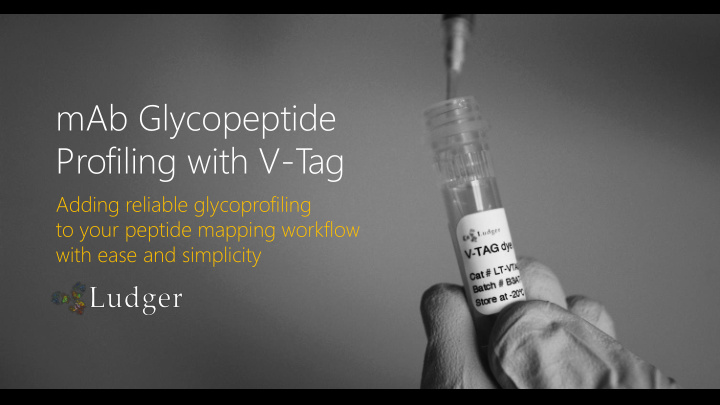 mab glycopeptide profiling with v t ag