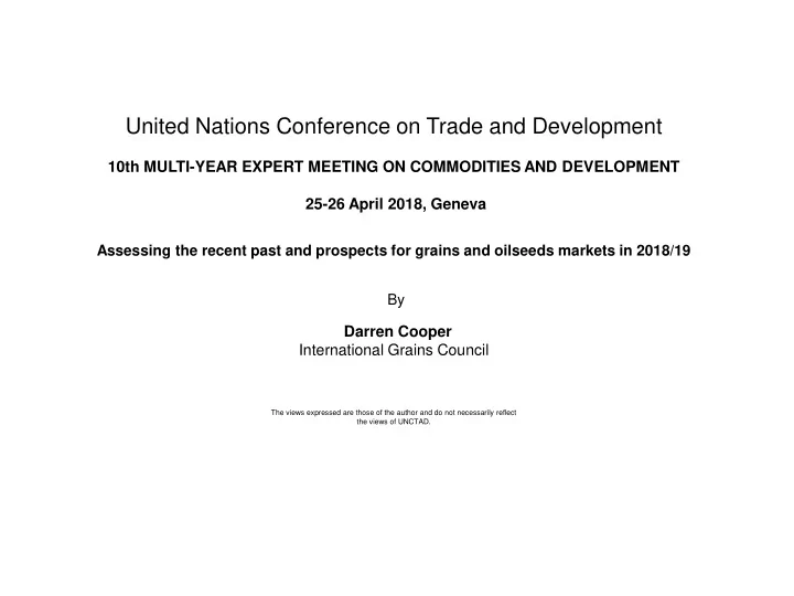 united nations conference on trade and development