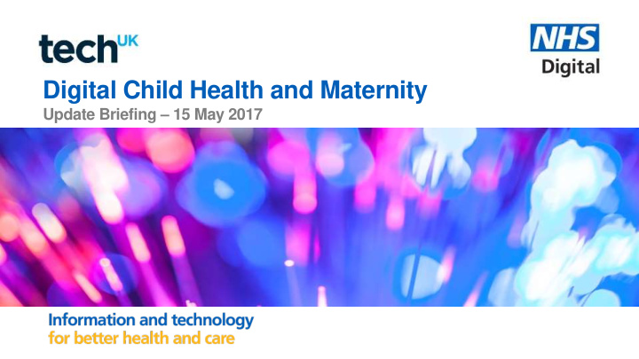 digital child health and maternity