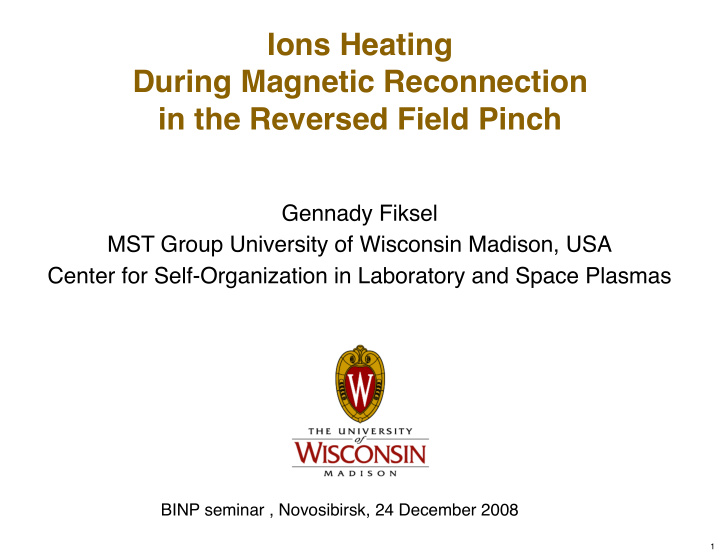 ions heating during magnetic reconnection in the reversed