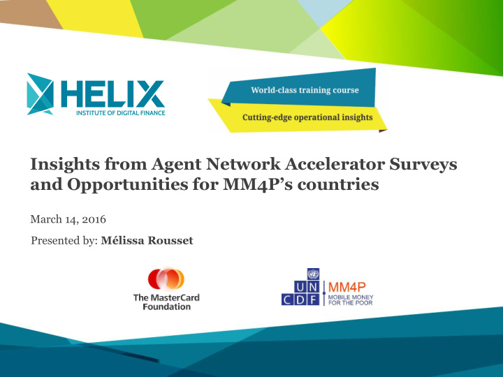 insights from agent network accelerator surveys and