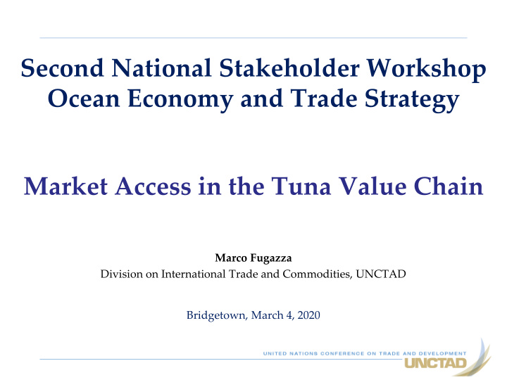 ocean economy and trade strategy