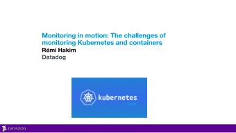 Rmi Hakim  Datadog  remi@datadoghq.com  @remhak  github.com/remh  Follow @honest_update on