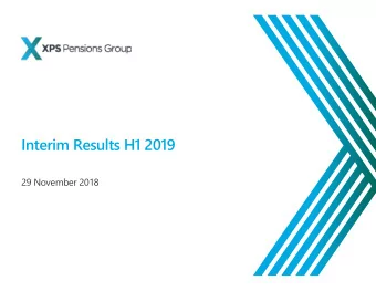 Interim Results H1 2019  29 November 2018  Disclaimer  NOT FOR RELEASE, PUBLICATION OR