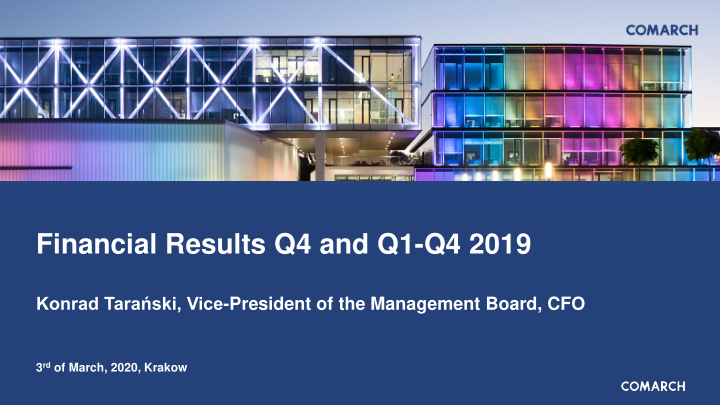 financial results q4 and q1 q4 2019