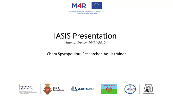ia iasis is presentation ion