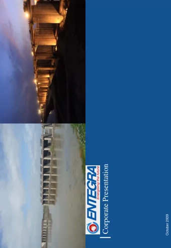 Corporate Presentation  October 2009  Contents  Slide No.  Disclaimer  3  Power Sector  04-07