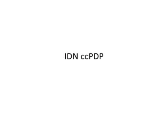 IDNccPDP  PurposeofIDNccPDP