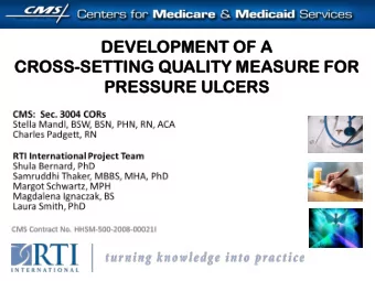 DEVEL  ELOPM  PMENT O  ENT OF A  CROSS  SS-SETTIN  ING QU  QUALIT  ITY ME  MEASURE F  FOR  OR