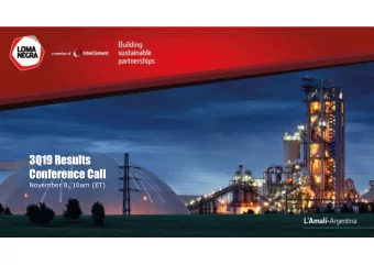 3Q19 Results  Conference Call  November 8, 10am (ET)  Disclaimer and Forward Looking Statement