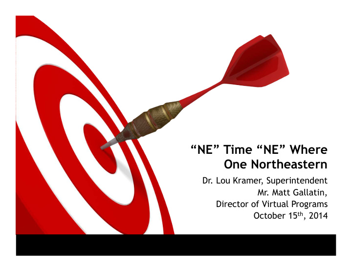 ne time ne where one northeastern