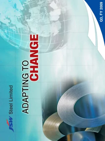 Q3, FY 2009  2  Agenda  Global Outlook  % Fall in Baltic dry and Commodity Indices (Oct-Dec 08)