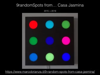 9randomSpots from Casa Jasmina  2015 + 2018