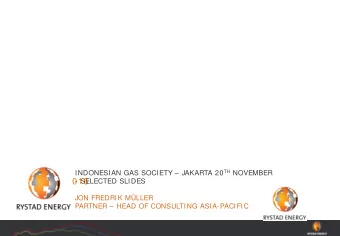 THE ELECTRIC VEHICLE REVOLUTION  AND ITS IMPACT ON  PEAK OIL DEMAND INDONESIAN GAS SOCIETY