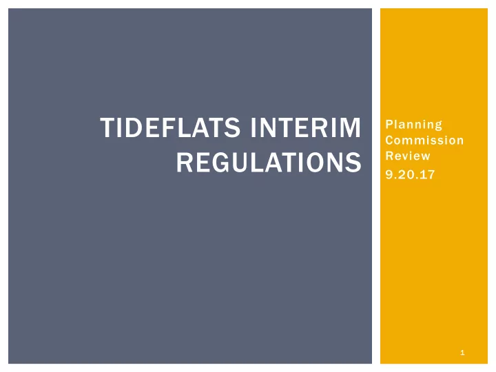 tideflats interim
