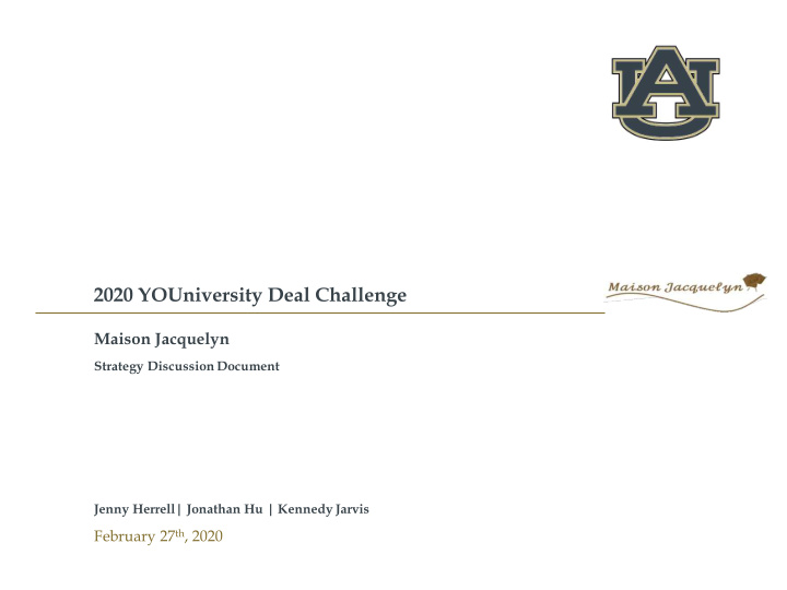 2020 youniversity deal challenge