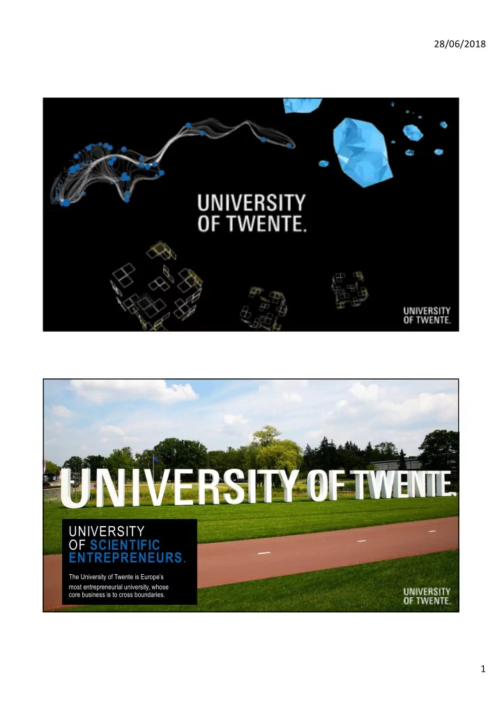 university of scientific entrepreneurs