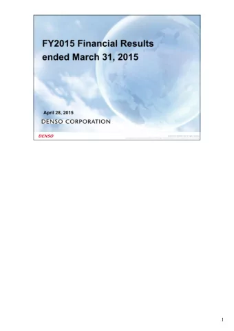 1  2  [Overview of the consolidated financial results]  We posted sales of 4,308.8 billion yen, up