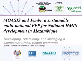 development in Mozambique  drgs  Developing, Sustaining, and Managing a  Competent Global Health