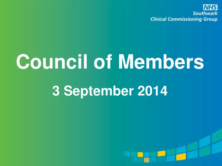 council of members