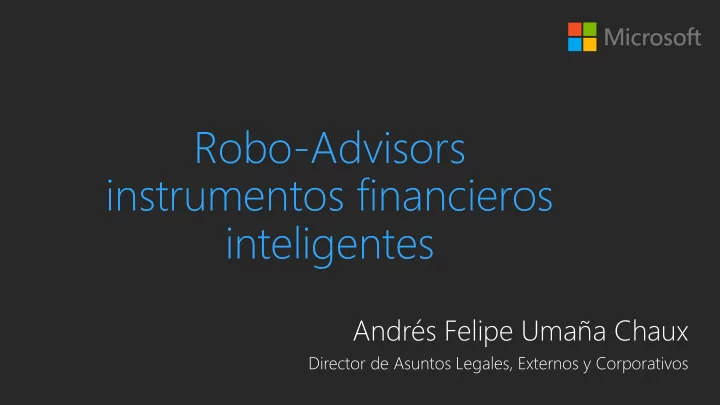 instrumentos financieros