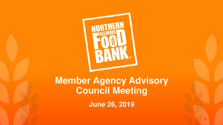 member agency advisory