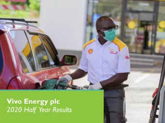 Vivo Energy plc  2020 Half  Year Results  28 July 2020  Disclaimer  IMPORTANT: Please read the