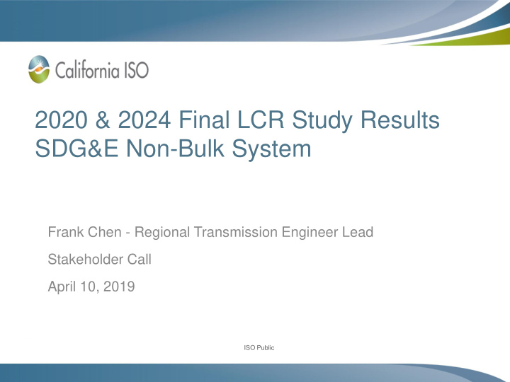 2020 2024 final lcr study results sdg e non bulk system
