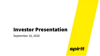 Investor Presentation  September 16, 2020  Disclaimer  2  Forward-Looking Statements in this