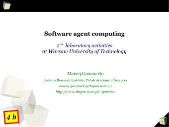 h  4    1  Agent-  oriented  methodology  2  Technological challenge Methodology for software