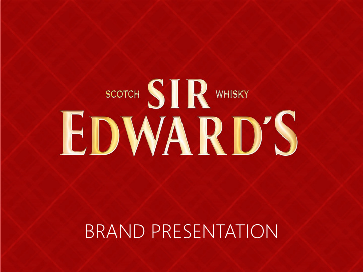 brand presentation the blended scotch whisky market