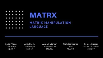 Katie Pfleger  Julia Sheth  Alana Anderson  Nicholas Sparks  Pearce Kiesser  Co-Manager  Co-Manager