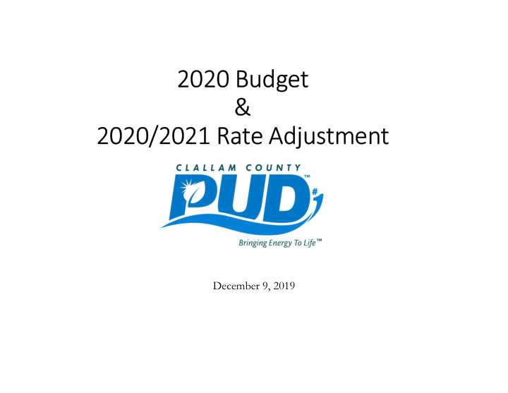 2020 budget 2020 2021 rate adjustment