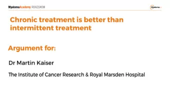 6  CR, complete response; DOR, duration of response; MPT, melphalan-prednisone-thalidomide; PR,