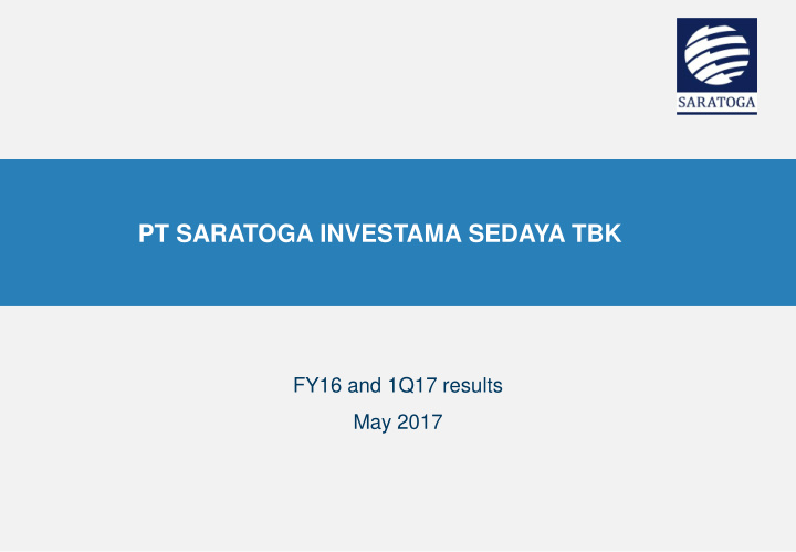 pt saratoga investama sedaya tbk