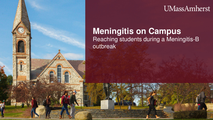 meningitis on campus