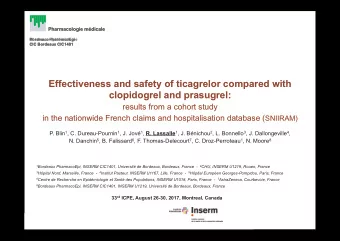 Effectiveness and safety of ticagrelor compared with  clopidogrel and prasugrel:  results from a