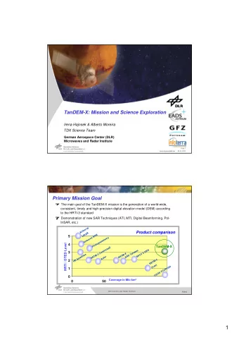 1  HRTI-3 DEM Specification  Requirement  Specification  Value  Horizontal Post Spacing  fixed