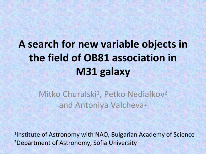 a search for new variable objects in the field of ob81