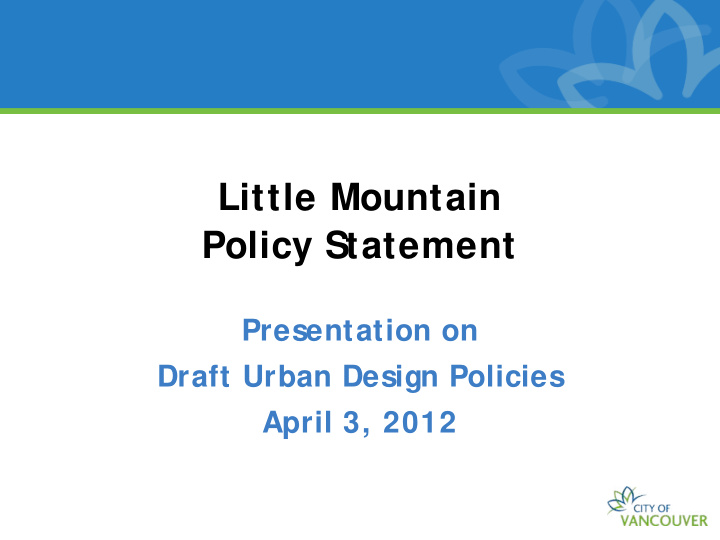 little mountain policy statement